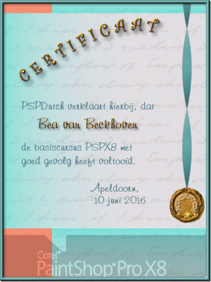 PSP X8 certificaat